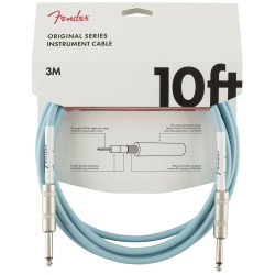 Fender Original Series Instrument Cable 10' - Daphne Blue