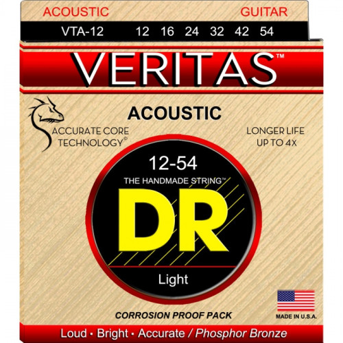DR Strings Veritas Light Acoustic Guitar Strings