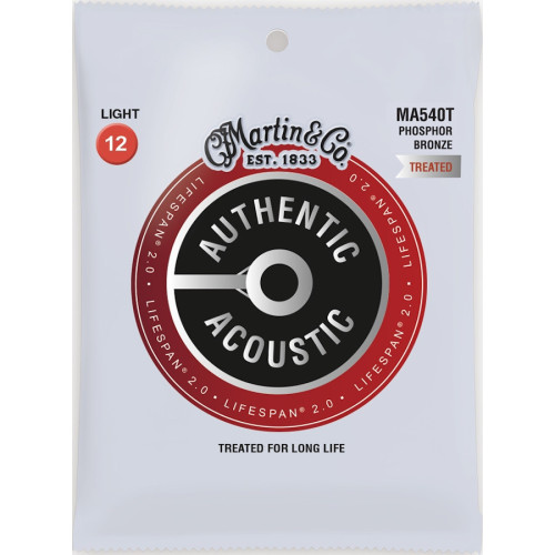 Martin Authentic Acoustic Lifespan 2.0 Strings - Phosphor Bronze Light