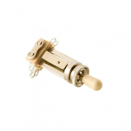 Gibson Gear Straight Type Toggle Switch - Creme Cap