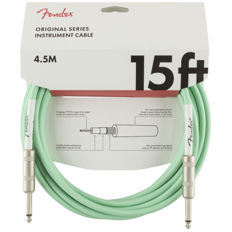 Fender Cabo Instrumento Original Series 4,5m - Verde