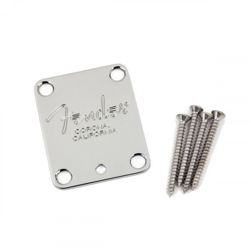 Fender 4-Bolt American Series Guitar Neck Plate "Fender Corona" Stamp