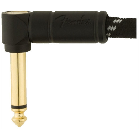 Fender Deluxe Series Instrument Cable 6", Black Tweed