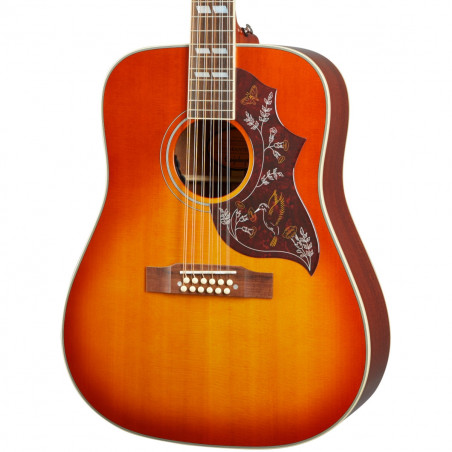 Epiphone Hummingbird 12-String - Aged Cherry Sunburst Gloss