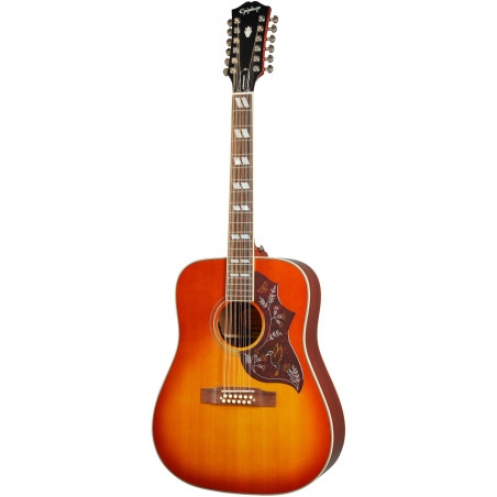 Epiphone Hummingbird 12-String - Aged Cherry Sunburst Gloss