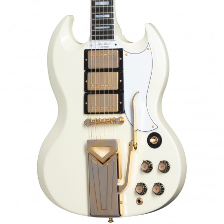 Gibson Custom 60th Ann 1961 Les Paul SG Custom Vibrola - Polaris White