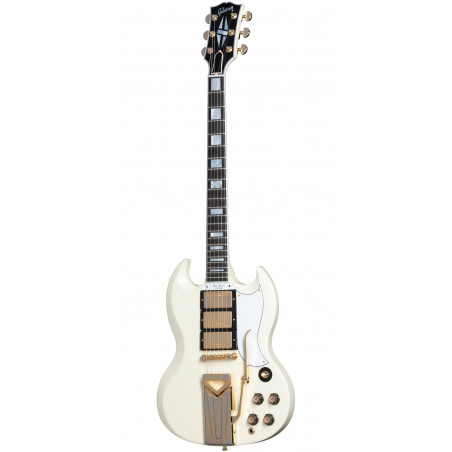 Gibson Custom 60th Ann 1961 Les Paul SG Custom Vibrola - Polaris White