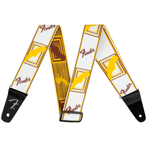 Fender Weighless Mono Strap, Brown/White