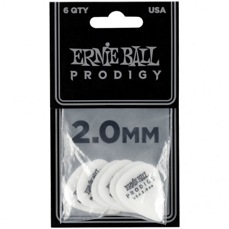 Ernie Ball Prodigy Standard Guitar Picks 2mm - 6pc