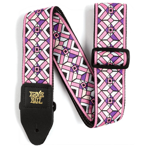 Ernie Ball Kaleidoscope Pink Jacquard Strap