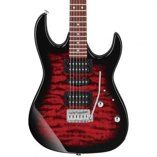 Ibanez GRX70QA - Transparent Red Burst