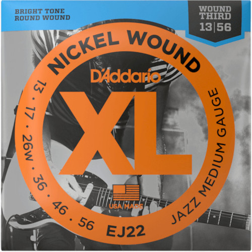 D'Addario EJ22 13-56 Jazz Medium Set