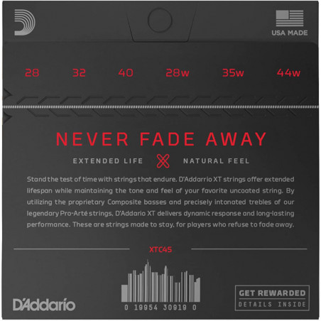 D’Addario XTC45, Normal Tension
