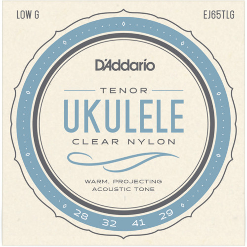 D’Addario EJ65TLG Pro-Arté Custom Extruded Ukulele, Tenor Low G