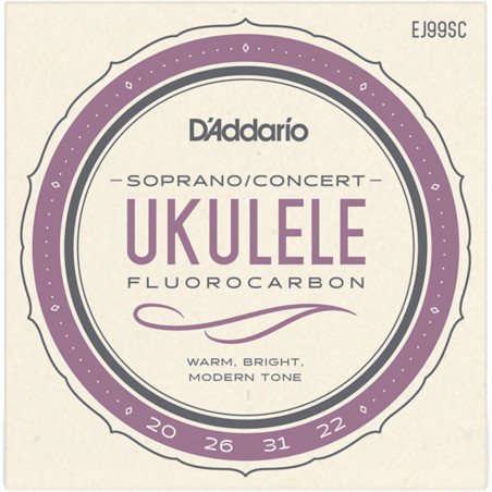 D’Addario EJ99SC Pro-Arté Carbon Ukulele, Soprano / Concert