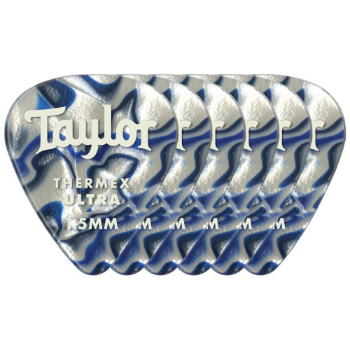 Taylor Palhetas Premium 351 Thermex Ultra, Blue Swirl - 1.50mm, 6 un.
