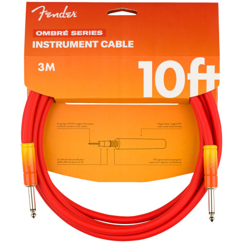 Fender Cabo Instrumento 3m Ombré, Tequila Sunrise