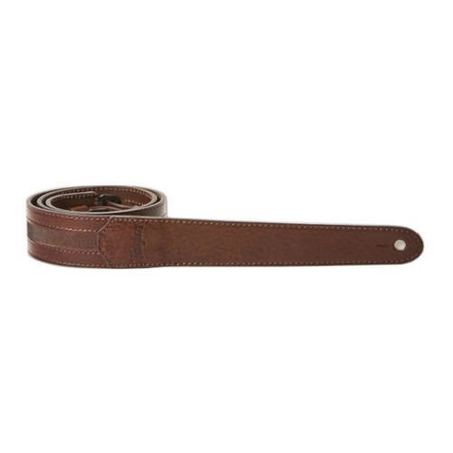 Taylor Correia de Couro Slim, Castanho Chocolate, 3.8cm