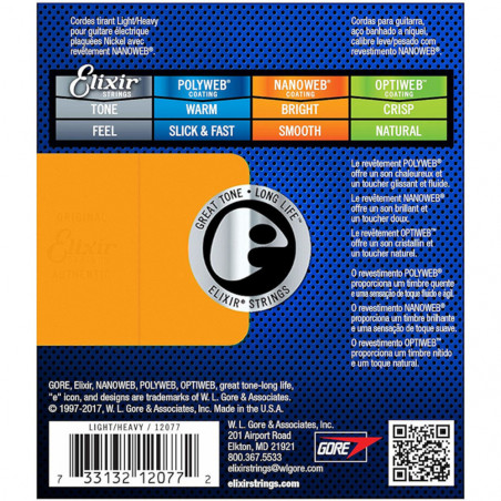 Elixir 010-052 Nanoweb Electric