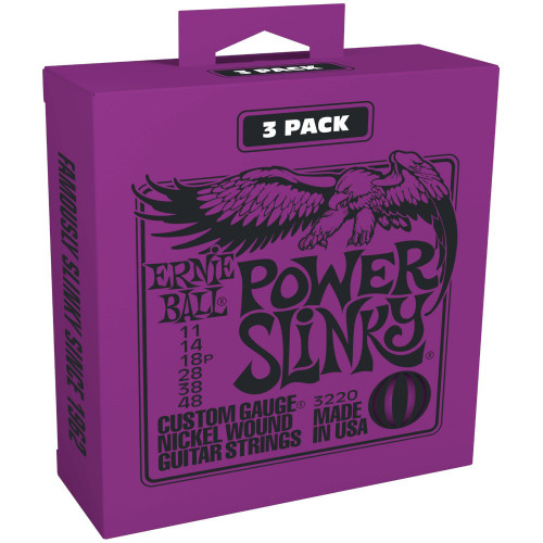 Ernie Ball 3220 Nickel Power Slinky 3-Pack
