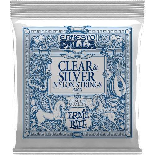 Ernie Ball 2403 Ernesto Palla Clear & Silver Nylon Strings