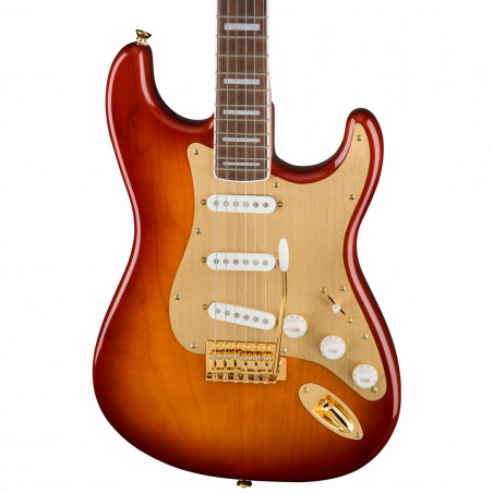Squier 40th Anniversary Stratocaster Gold Edition LRL SSB