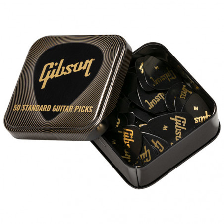 Gibson Gear Lata Palhetas Standard - Médias (50 un.)