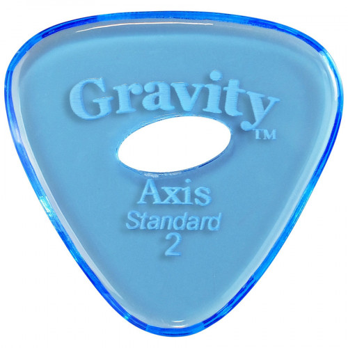 Gravity Picks Axis Standard 2mm Blue w/ Elipse