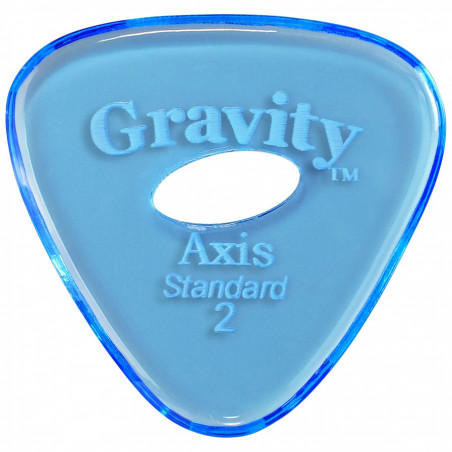 Gravity Picks Axis Standard 2mm Blue w/ Elipse