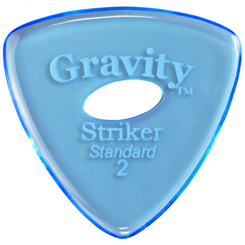 Gravity Picks Striker Standard 2mm Blue w/ Elipse