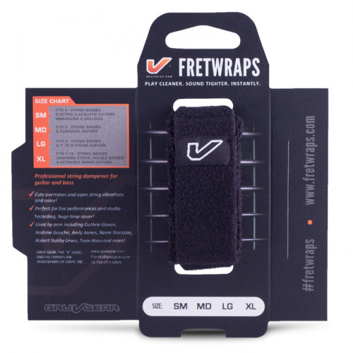 Gruv Gear FretWraps String Muters (1-Pack) - Black - Large