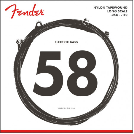 Fender 9120 Bass Strings, Nylon Tapewound, .058-.110