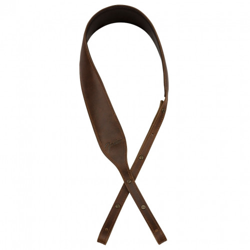 Fender Paramount Banjo Leather Strap, Brown