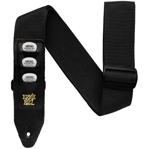 Ernie Ball Pickholder Polypro Guitar Strap - Black