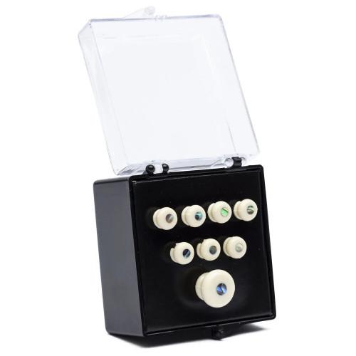 Martin Pearl Inlaid Bridge & Endpins (White)