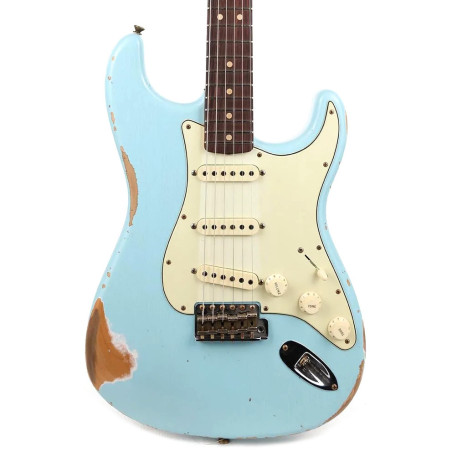 Fender Custom Shop LTD 1963 Stratocaster Heavy Relic Faded Aged Daphne