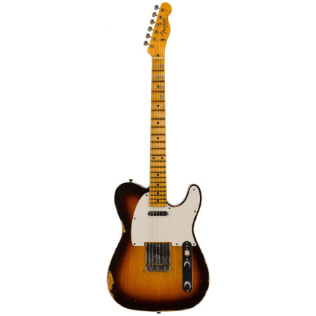 Fender Custom Shop 59 Tele Custom Relic MN - Wide-Fade Chocolate 3TS