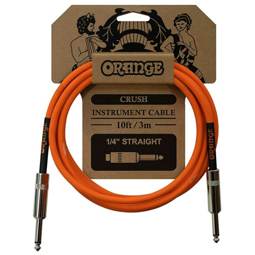 Orange Crush Instrument Cable, 10ft, Straight