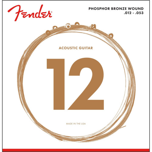 Fender Phosphor Bronze Acoustic Guitar Strings .012-.053