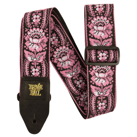 Ernie Ball Correia Guitarra/Baixo Classic Jacquard - Pink Orleans
