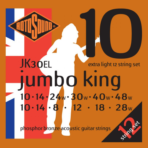 Rotosound Jumbo King 12-String Acoustic Extra Light