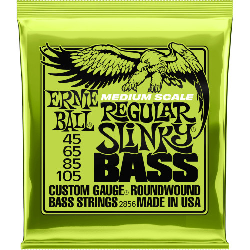 Ernie Ball Cordas Baixo Regular Slinky Nickel Wound Medium Scale
