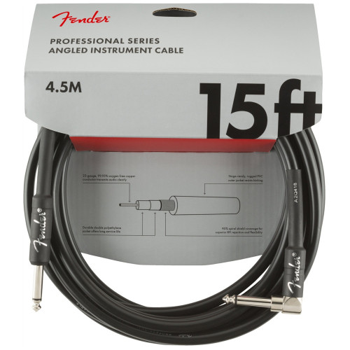 Fender Professional Series Instrument Cable 15\' - Black