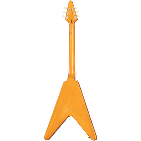 Epiphone 1958 Korina Flying V (White Pickguard) - Aged Natural