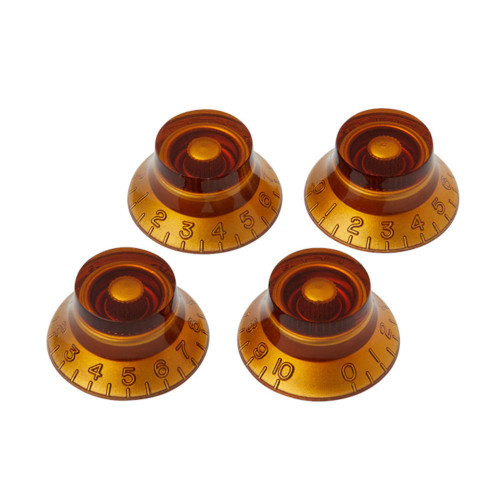 Gibson Gear Botões para Potenciómetro Top Hat - 4 un. - Vintage Amber