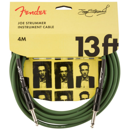 Fender Joe Strummer Pro 13' Instrument Cable, Drab Green