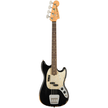 Fender JMJ Road Worn Mustang Bass, Black