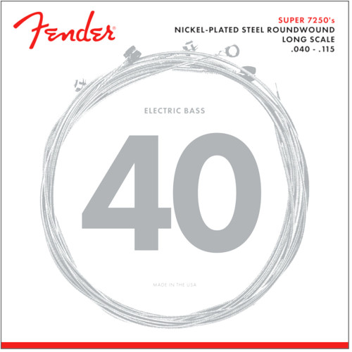 Fender 7250 Bass Strings, Long Scale, (5 string) .040-.115
