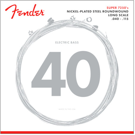 Fender 7250 Bass Strings, Long Scale, (5 string) .040-.115