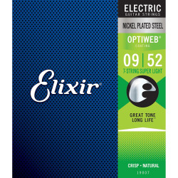 Elixir 7-string Electric Nickel Plated Steel OPTIWEB